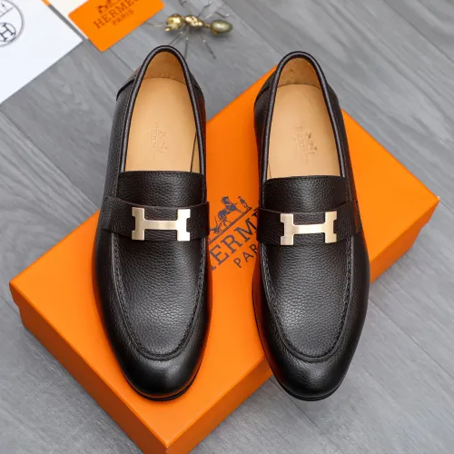 Replica Hermes Leather Shoes For Men #1455011 $96.00 USD for Wholesale