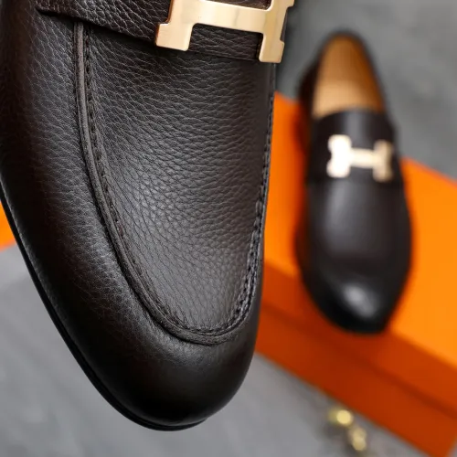 Replica Hermes Leather Shoes For Men #1455011 $96.00 USD for Wholesale
