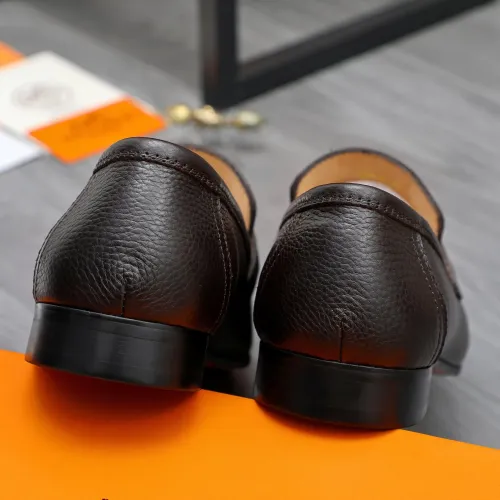Replica Hermes Leather Shoes For Men #1455011 $96.00 USD for Wholesale