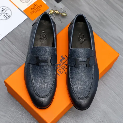 Replica Hermes Leather Shoes For Men #1455012 $96.00 USD for Wholesale