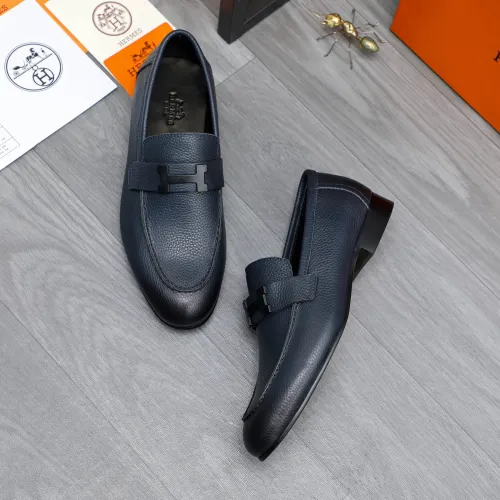 Replica Hermes Leather Shoes For Men #1455012 $96.00 USD for Wholesale