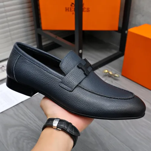 Replica Hermes Leather Shoes For Men #1455012 $96.00 USD for Wholesale