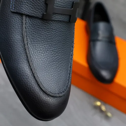 Replica Hermes Leather Shoes For Men #1455012 $96.00 USD for Wholesale