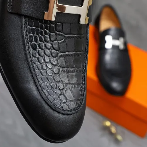 Replica Hermes Leather Shoes For Men #1455013 $96.00 USD for Wholesale