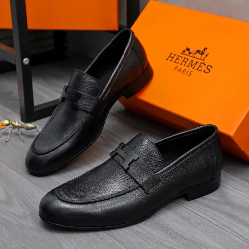 Wholesale Hermes Leather Shoes For Men #1455014 $96.00 USD, Wholesale Quality Replica Hermes Leather Shoes