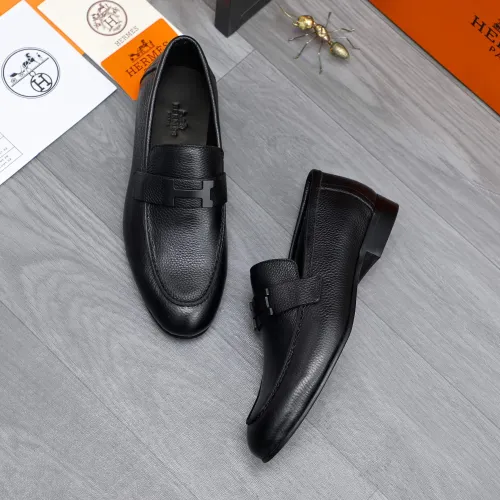 Replica Hermes Leather Shoes For Men #1455014 $96.00 USD for Wholesale