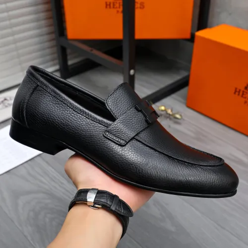 Replica Hermes Leather Shoes For Men #1455014 $96.00 USD for Wholesale