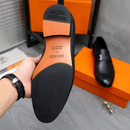 Replica Hermes Leather Shoes For Men #1455014 $96.00 USD for Wholesale