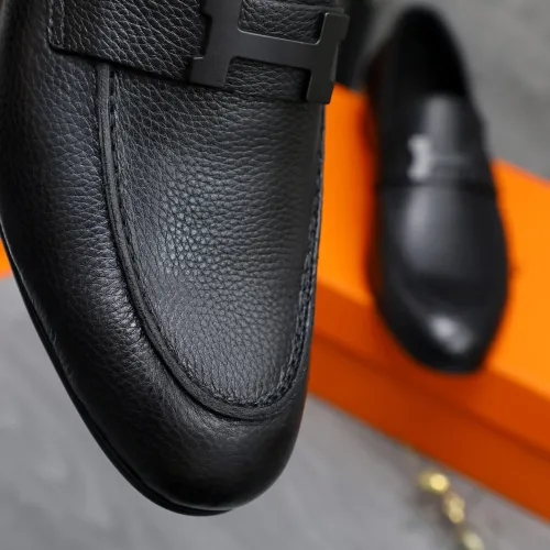 Replica Hermes Leather Shoes For Men #1455014 $96.00 USD for Wholesale