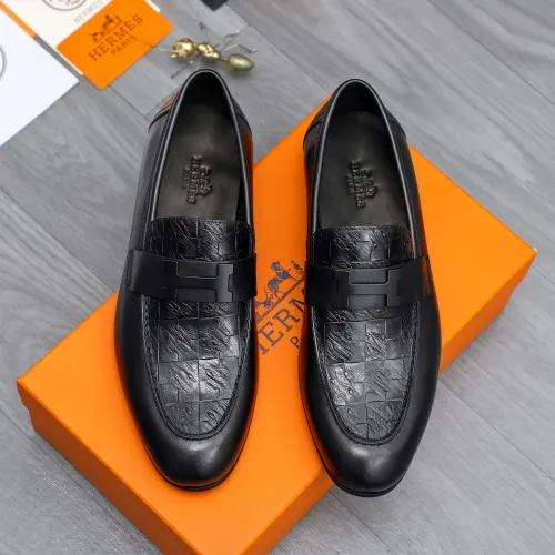 Replica Hermes Leather Shoes For Men #1455016 $96.00 USD for Wholesale