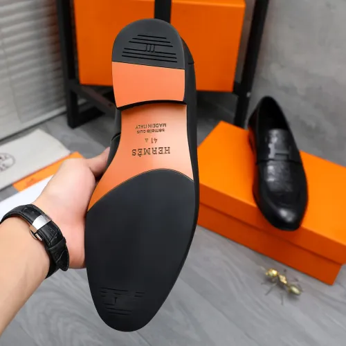 Replica Hermes Leather Shoes For Men #1455016 $96.00 USD for Wholesale