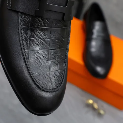 Replica Hermes Leather Shoes For Men #1455016 $96.00 USD for Wholesale