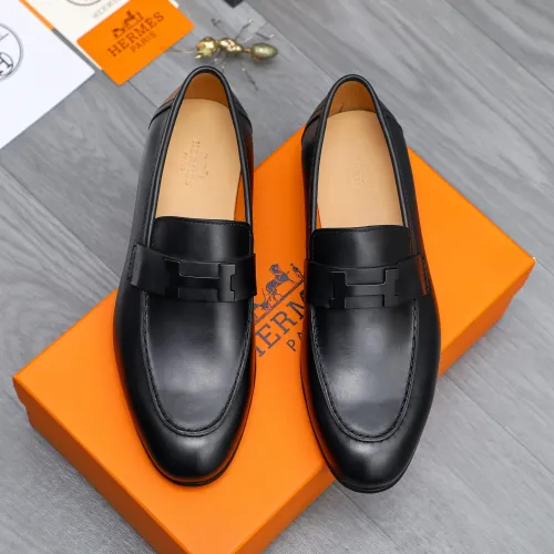 Replica Hermes Leather Shoes For Men #1455017 $96.00 USD for Wholesale