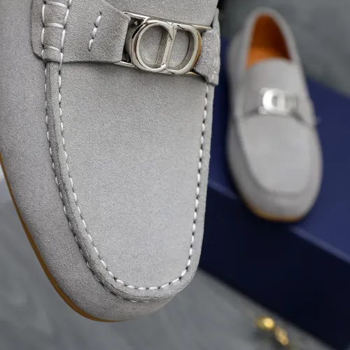 Replica Christian Dior Leather Shoes For Men #1455018 $98.00 USD for Wholesale
