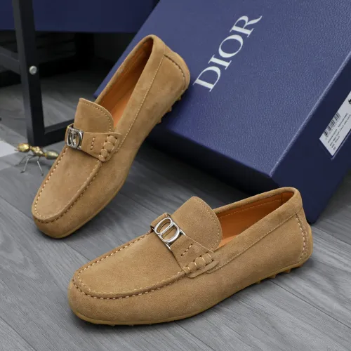 Wholesale Christian Dior Leather Shoes For Men #1455019 $98.00 USD, Wholesale Quality Replica Christian Dior Leather Shoes