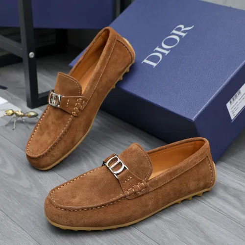 Wholesale Christian Dior Leather Shoes For Men #1455020 $98.00 USD, Wholesale Quality Replica Christian Dior Leather Shoes
