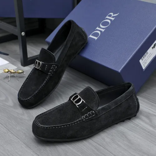 Wholesale Christian Dior Leather Shoes For Men #1455022 $98.00 USD, Wholesale Quality Replica Christian Dior Leather Shoes