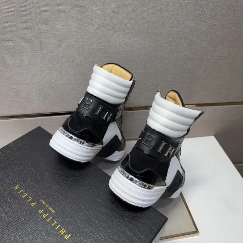 Replica Philipp Plein PP High Tops Shoes For Men #1455200 $125.00 USD for Wholesale