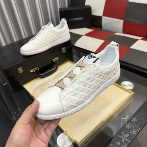 Wholesale Armani Casual Shoes For Men #1455220 $85.00 USD, Wholesale Quality Replica Armani Casual Shoes