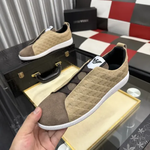 Wholesale Armani Casual Shoes For Men #1455221 $85.00 USD, Wholesale Quality Replica Armani Casual Shoes