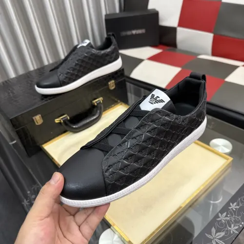 Wholesale Armani Casual Shoes For Men #1455222 $85.00 USD, Wholesale Quality Replica Armani Casual Shoes