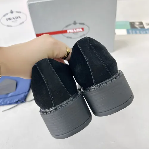 Replica Prada Leather Shoes For Women #1455237 $98.00 USD for Wholesale