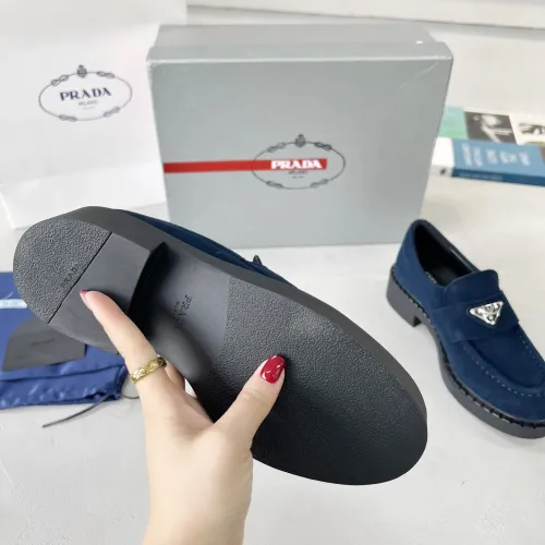 Replica Prada Leather Shoes For Men #1455238 $98.00 USD for Wholesale