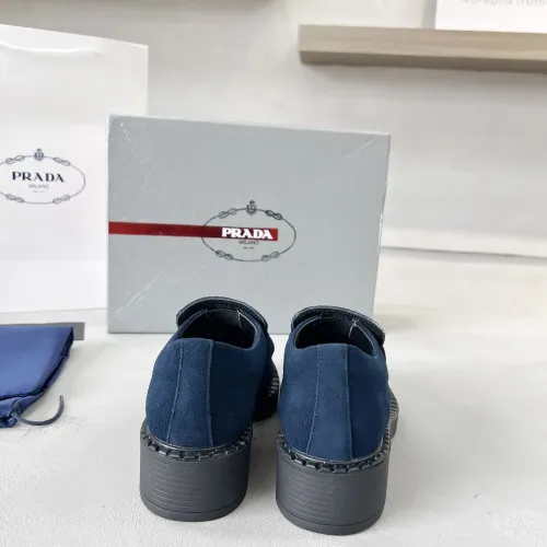 Replica Prada Leather Shoes For Women #1455239 $98.00 USD for Wholesale