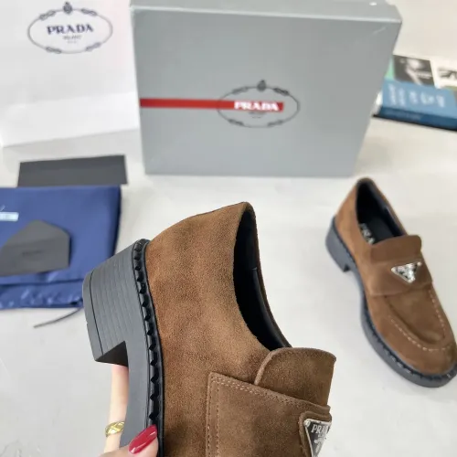 Replica Prada Leather Shoes For Men #1455240 $98.00 USD for Wholesale