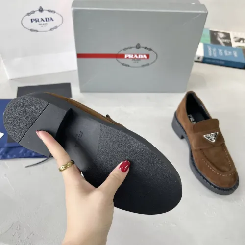 Replica Prada Leather Shoes For Men #1455240 $98.00 USD for Wholesale