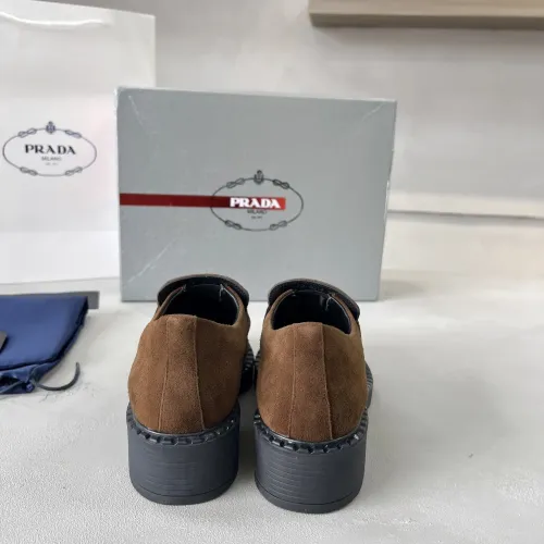 Replica Prada Leather Shoes For Women #1455241 $98.00 USD for Wholesale