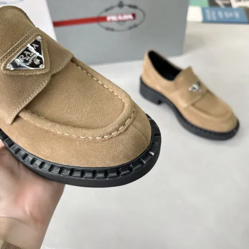 Replica Prada Leather Shoes For Women #1455243 $98.00 USD for Wholesale