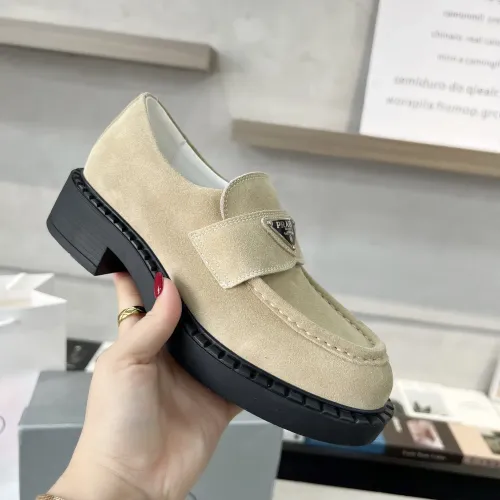 Replica Prada Leather Shoes For Men #1455244 $98.00 USD for Wholesale