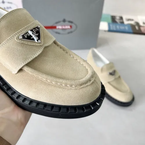 Replica Prada Leather Shoes For Women #1455245 $98.00 USD for Wholesale