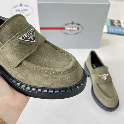 Replica Prada Leather Shoes For Men #1455246 $98.00 USD for Wholesale