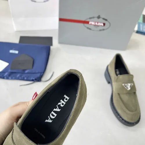 Replica Prada Leather Shoes For Women #1455247 $98.00 USD for Wholesale