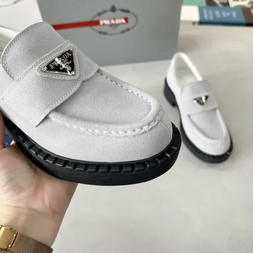 Replica Prada Leather Shoes For Men #1455248 $98.00 USD for Wholesale