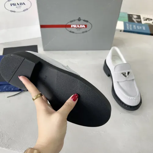 Replica Prada Leather Shoes For Men #1455248 $98.00 USD for Wholesale