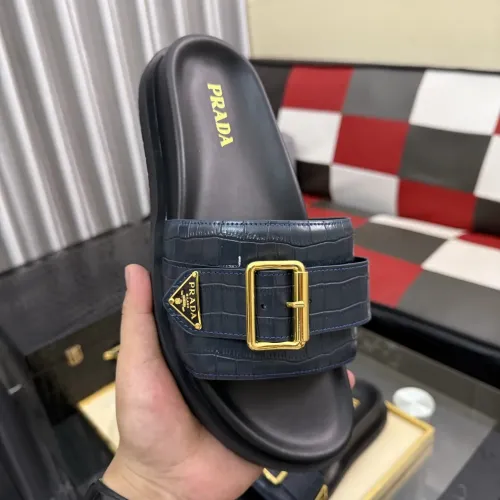 Replica Prada Slippers For Men #1455256 $60.00 USD for Wholesale