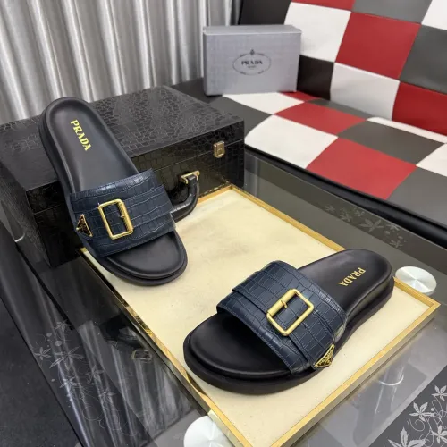 Replica Prada Slippers For Men #1455256 $60.00 USD for Wholesale