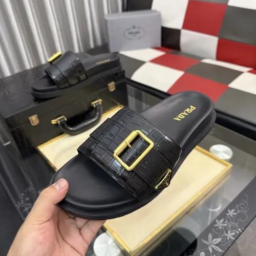 Wholesale Prada Slippers For Men #1455257 $60.00 USD, Wholesale Quality Replica Prada Slippers