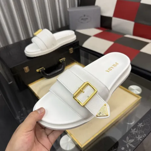 Wholesale Prada Slippers For Men #1455258 $60.00 USD, Wholesale Quality Replica Prada Slippers