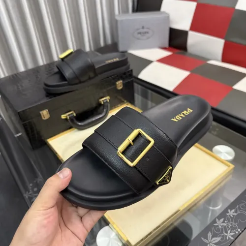 Wholesale Prada Slippers For Men #1455259 $60.00 USD, Wholesale Quality Replica Prada Slippers