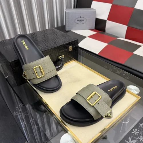 Replica Prada Slippers For Men #1455262 $60.00 USD for Wholesale
