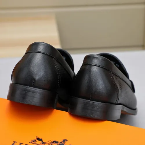 Replica Hermes Leather Shoes For Men #1455401 $92.00 USD for Wholesale