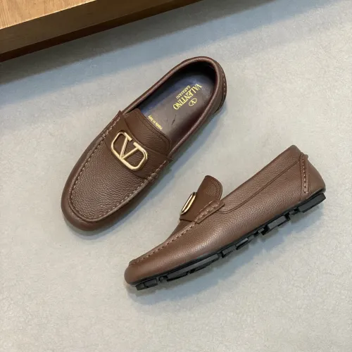 Wholesale Valentino Leather Shoes For Men #1455469 $115.00 USD, Wholesale Quality Replica Valentino Leather Shoes