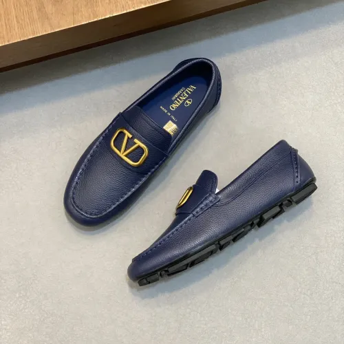 Wholesale Valentino Leather Shoes For Men #1455471 $115.00 USD, Wholesale Quality Replica Valentino Leather Shoes
