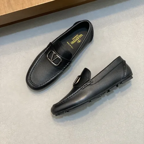 Wholesale Valentino Leather Shoes For Men #1455472 $115.00 USD, Wholesale Quality Replica Valentino Leather Shoes
