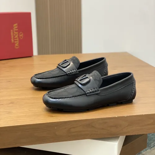 Wholesale Valentino Leather Shoes For Men #1455473 $115.00 USD, Wholesale Quality Replica Valentino Leather Shoes
