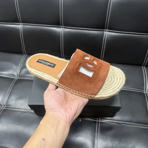 Replica Dolce & Gabbana D&G Slippers For Men #1455522 $60.00 USD for Wholesale